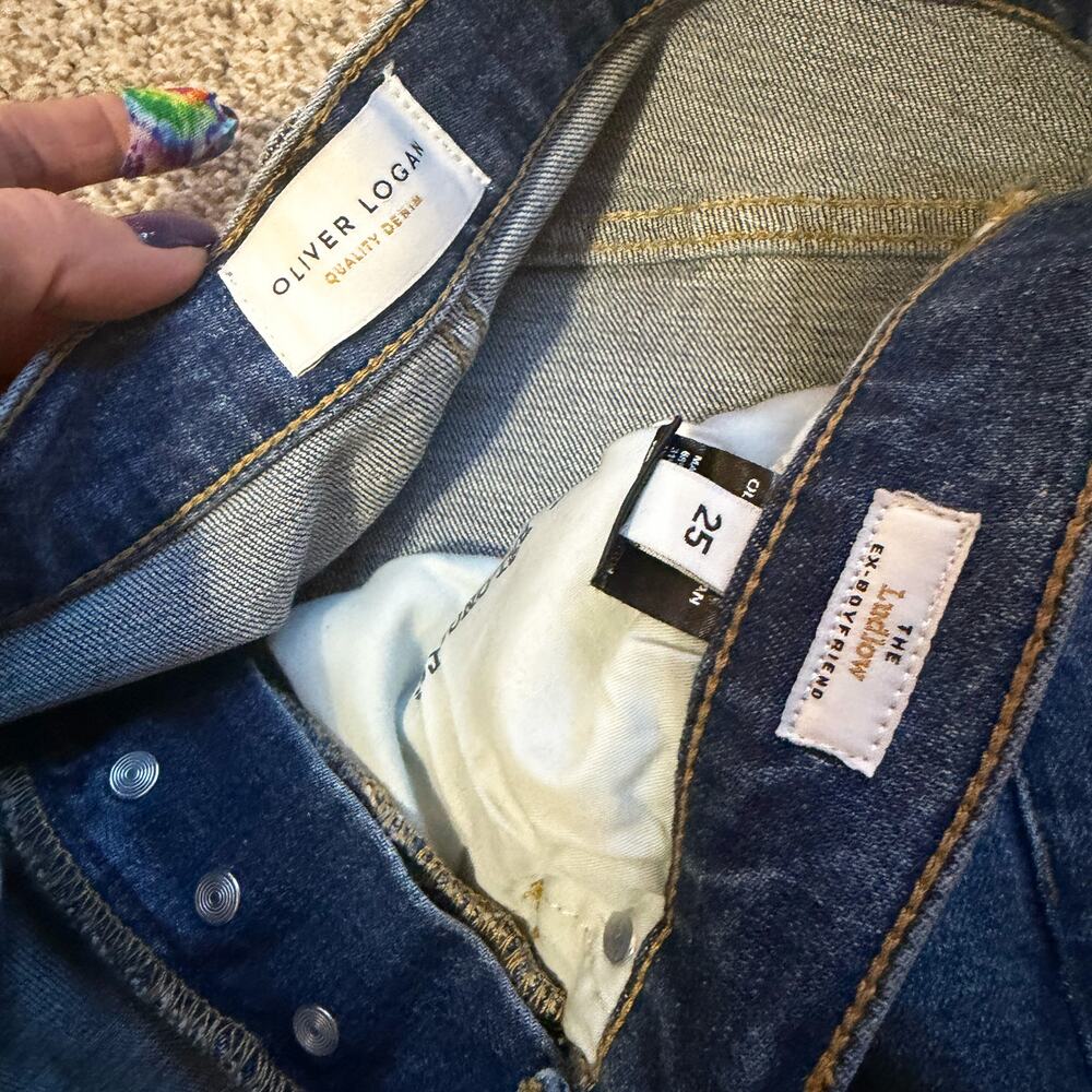 Oliver Logan Ludlow Midrise Distressed Jeans Size 25 - Picture 6 of 6